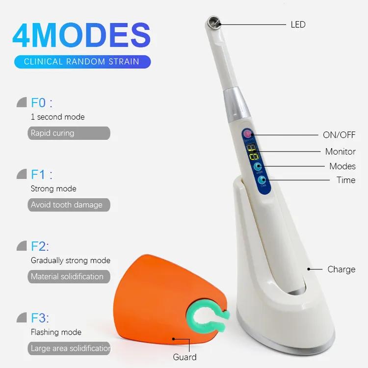 1 Second AI LED Dental Curing Light – Cordless 4-Mode Light Cure Lamp - View 1