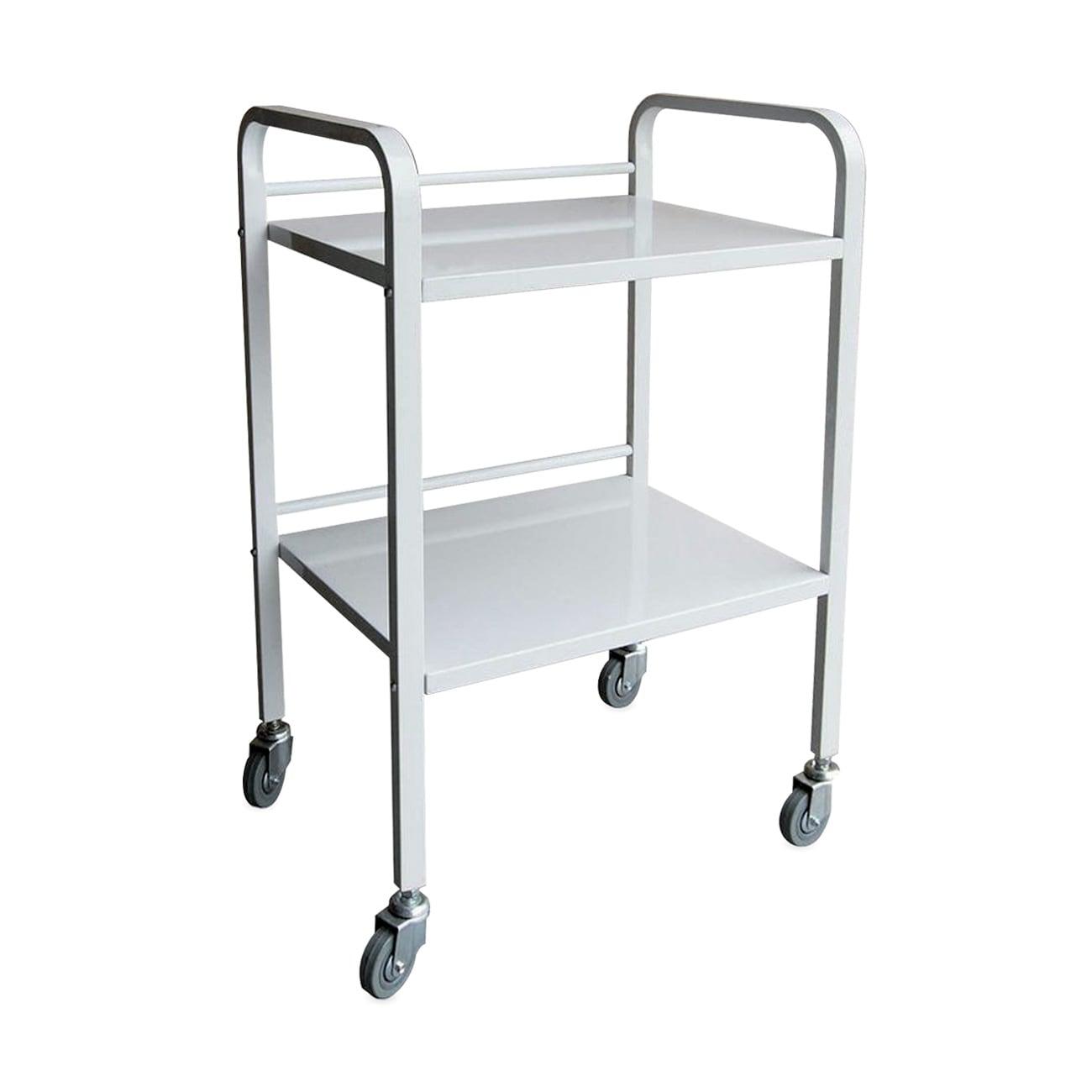 2-Shelf Grey Epoxy Medical Instrument Trolley ME-OP002 – 60 × 41 × 93cm - View 1