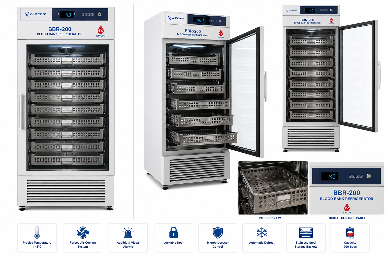 200bags Blood bank Refrigerator BBR-200 - View 1
