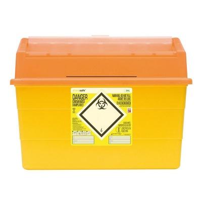 24-Litre Orange Clinical Waste Bin OP-41202411 – Medical Waste Container