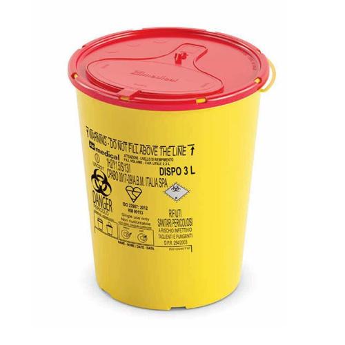 3-Litre Orange Clinical Waste Bin OP-414505410 – Medical Waste Container