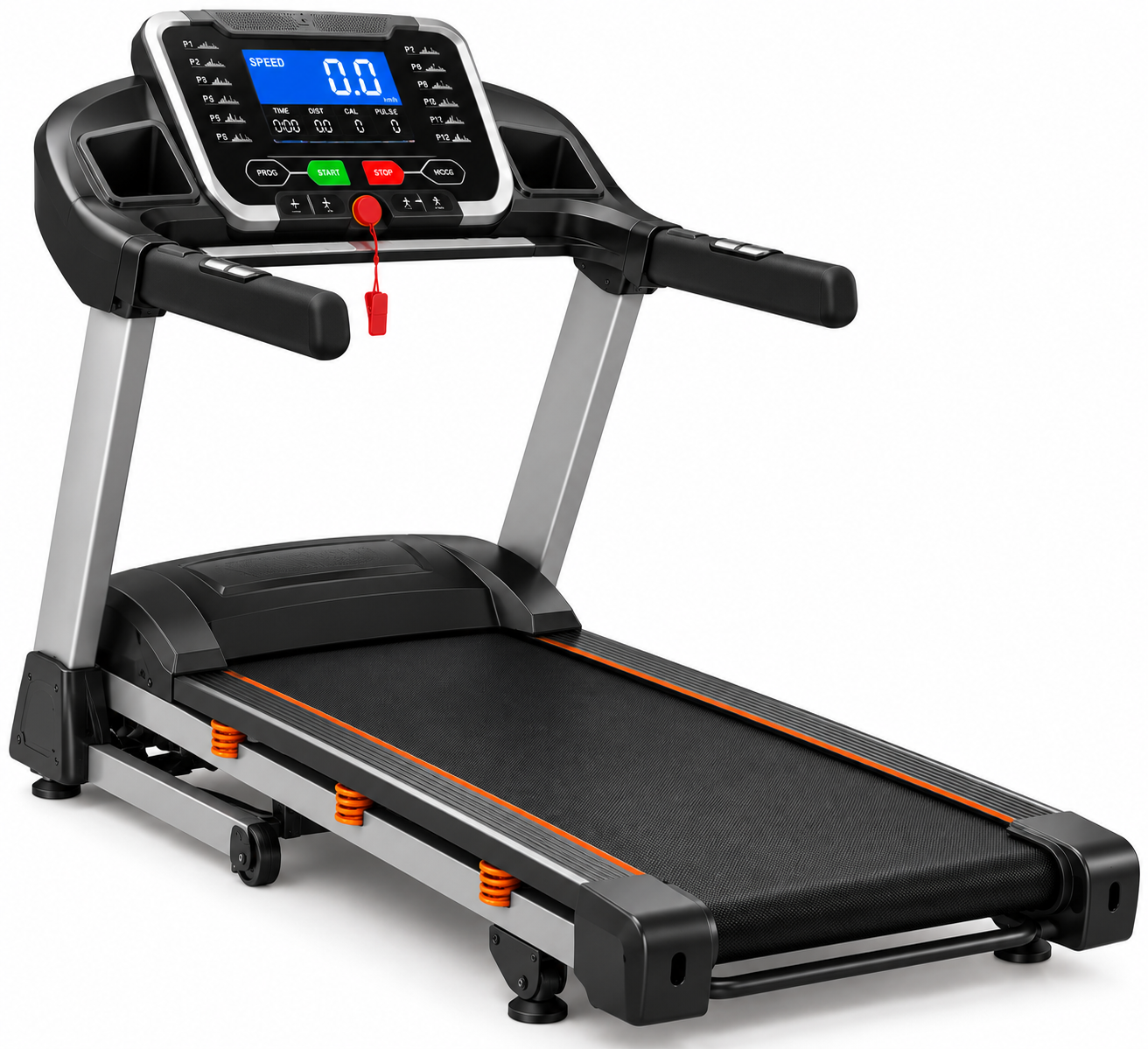4HP Heavy-Duty Motorized Treadmill - View 1