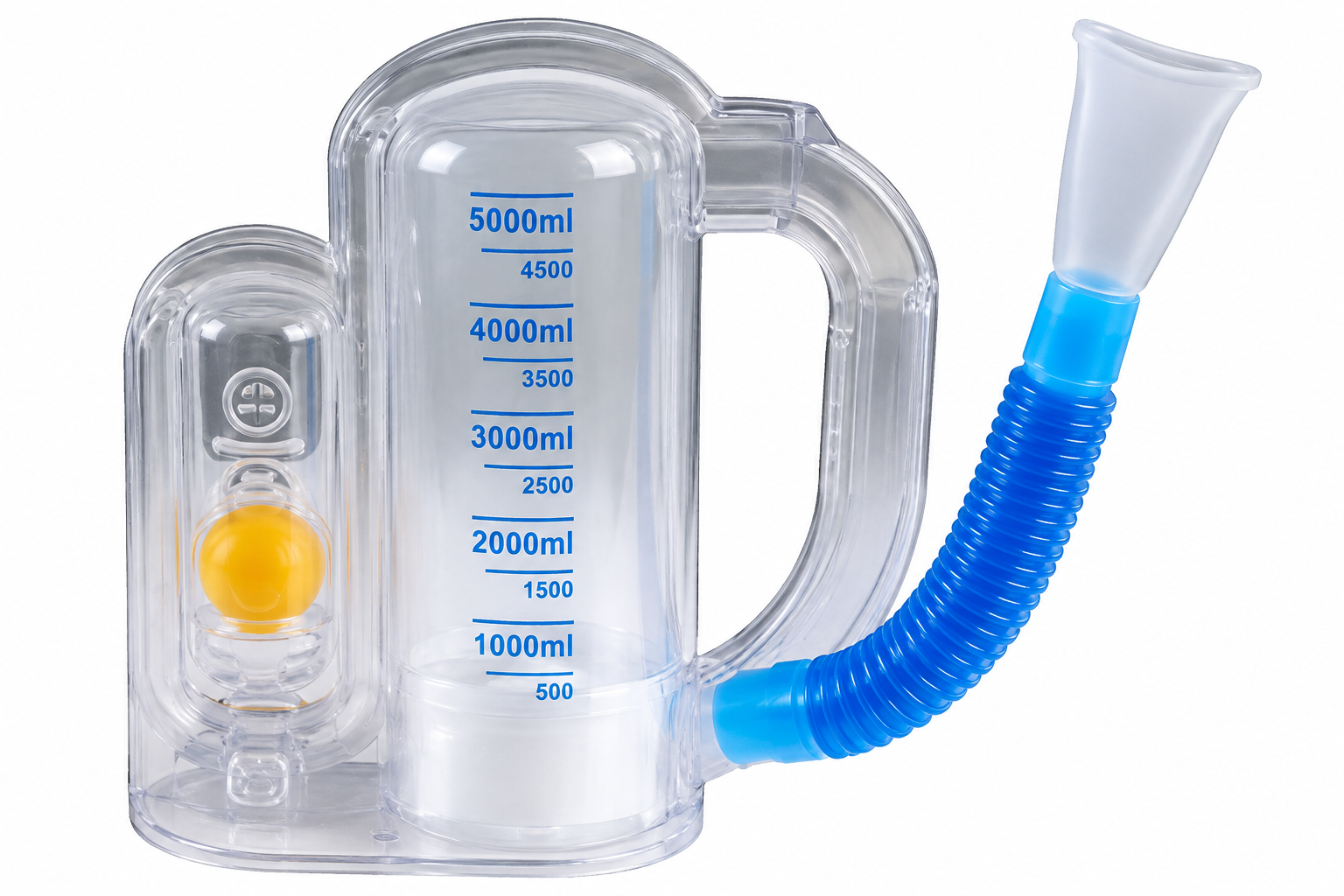 5000 mL Incentive Spirometer for Breathing Exercise and Lung Expansion - View 1