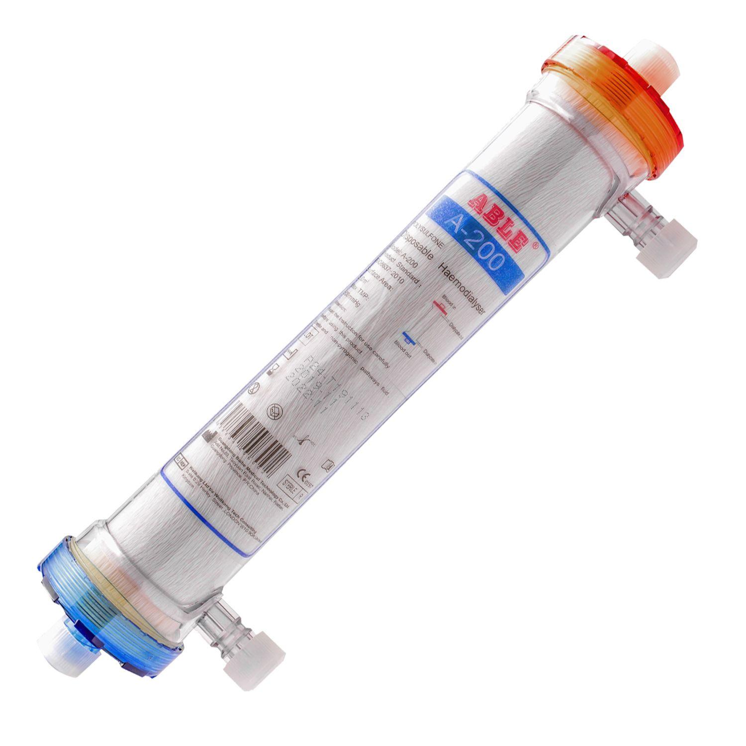 ABLE Disposable Hemodialyzer – Hollow Fiber Dialysis Filter - View 1