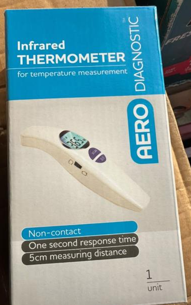 AERO Non-Contact Infrared Digital Forehead Thermometer - View 1