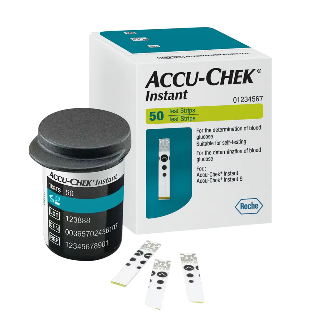 Accu-Chek Instant Blood Glucose Test Strips – 50 Strips