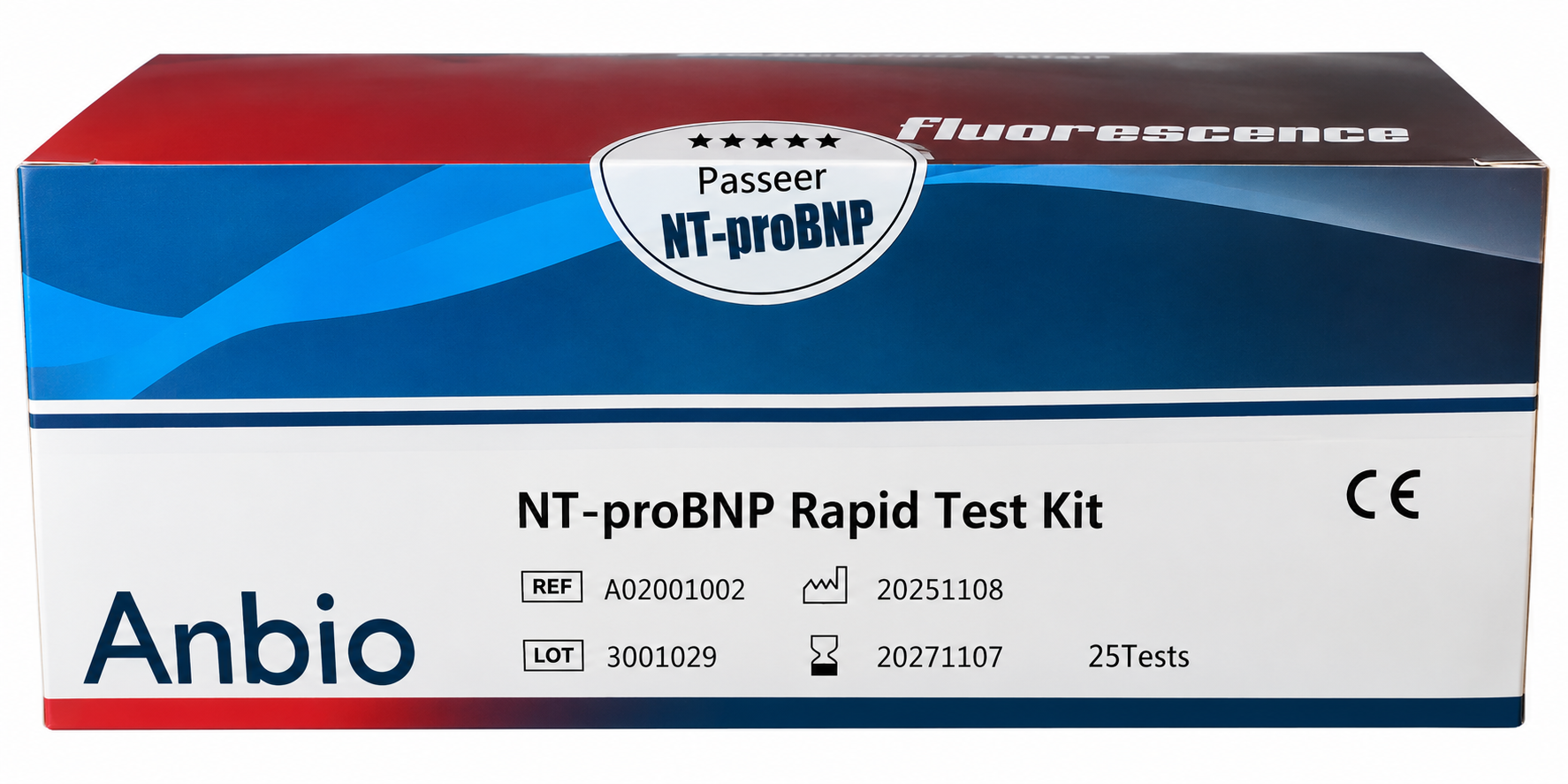 Anbio N-Terminal Pro-B-Type Natriuretic Peptide (NT-proBNP) Rapid Test Kit – 25 Tests - View 1