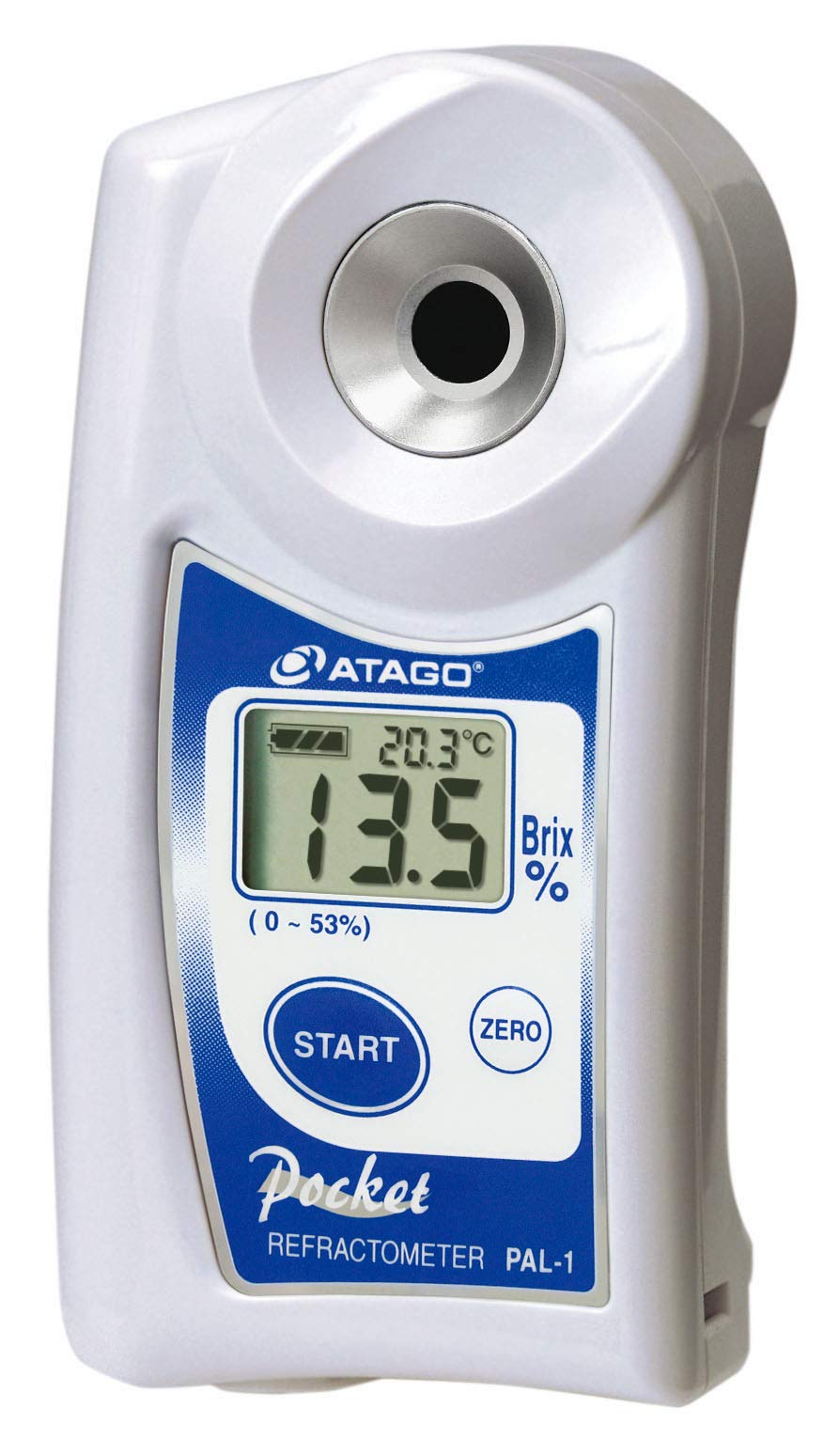 ATAGO PAL-1 Digital Hand-Held “Pocket” Refractometer – Brix 0.0–53.0% - View 1