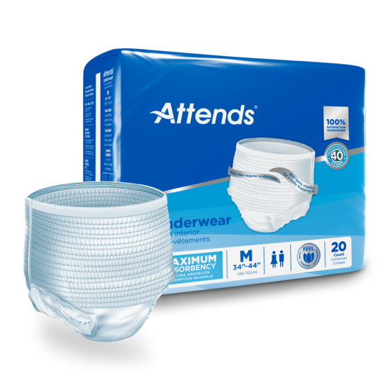 Attends Adult Diaper Pants - Pull-On Incontinence Underwear - View 1