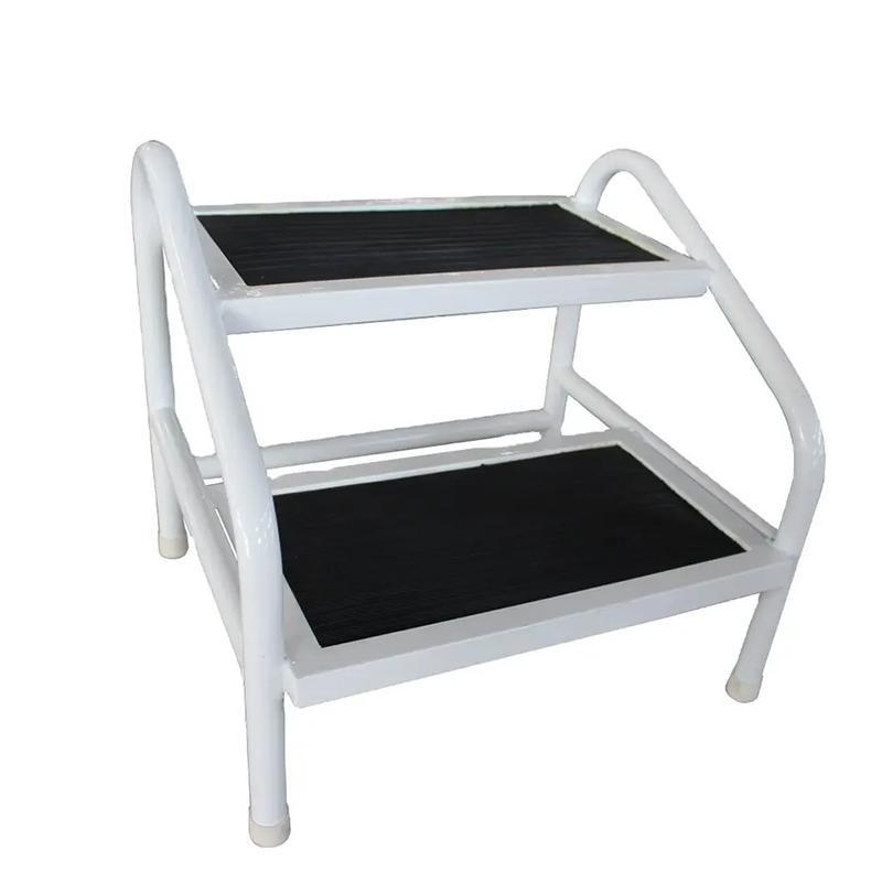 BT358-2 Two Step Patient Foot Stool with Armrest - View 1