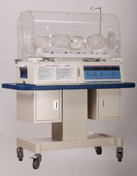 Baby Incubator with Storage Cabinets – Neonatal Infant Incubator