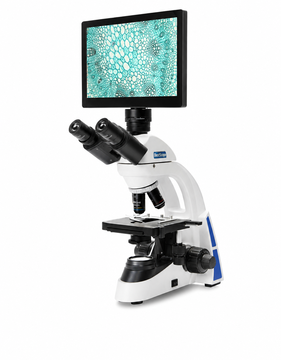 BestScope BS-2027T Digital Biological Microscope with BLC-240A 10.1″ Touchscreen Camera