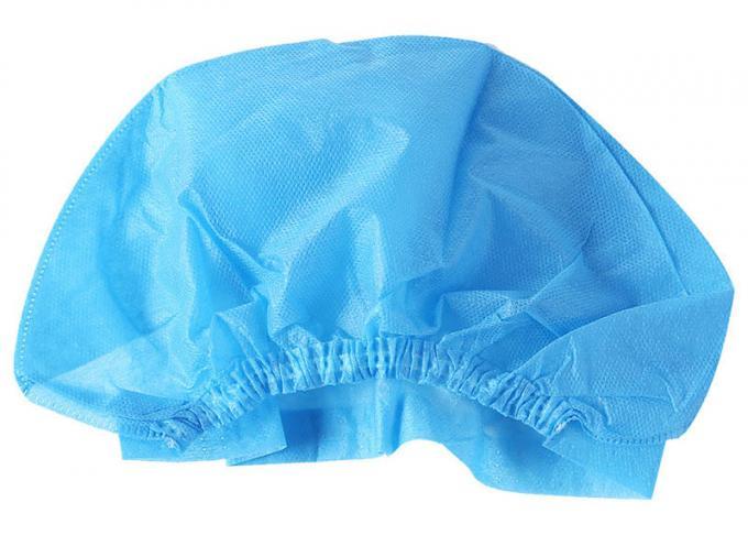 Blue Nurse Cap – Disposable Non-Woven Medical Hair Cover - View 1