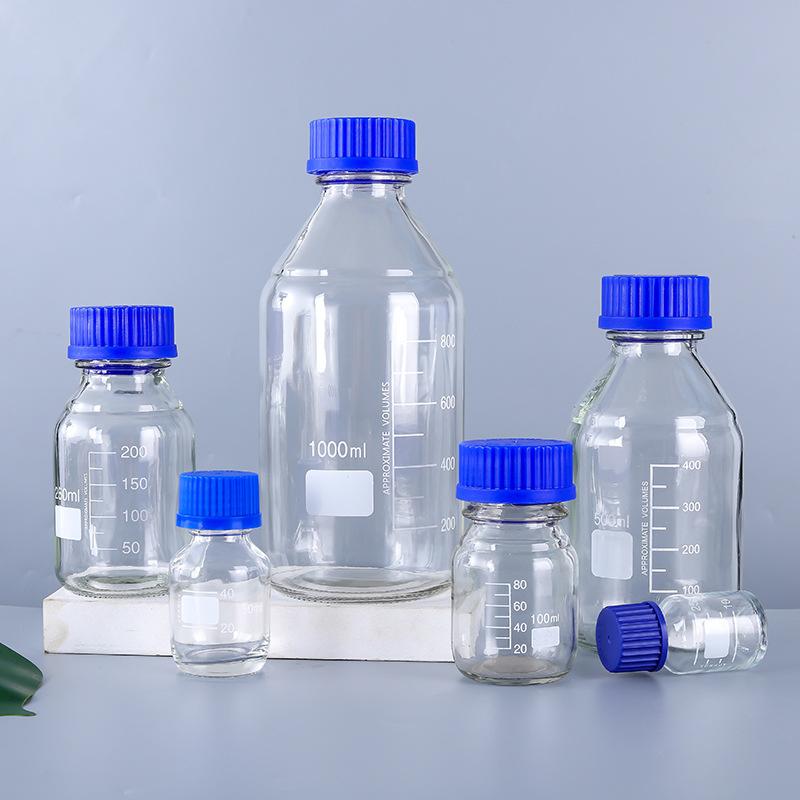 Borosilicate Glass Reagent Bottle Set Various Volumes - View 1
