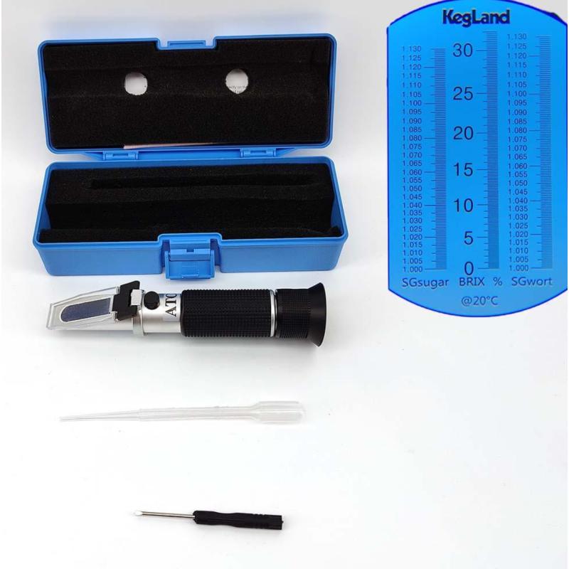 Brewer’s Choice Portable Refractometer – 0–30 °Brix with Automatic Temperature Compensation (ATC) - View 1