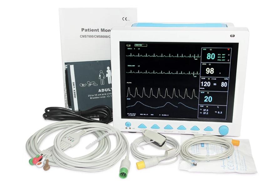 CONTEC CMS8000 Multiparameter Patient Monitor – 12.1-Inch - View 1