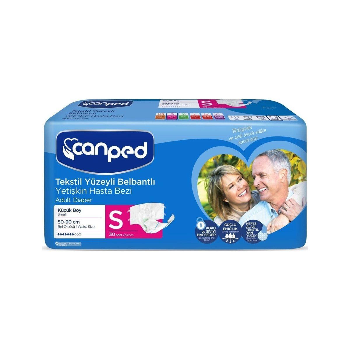 Canped Adult Strip Diapers – Small (S), Medium (M), Large (L) & XL