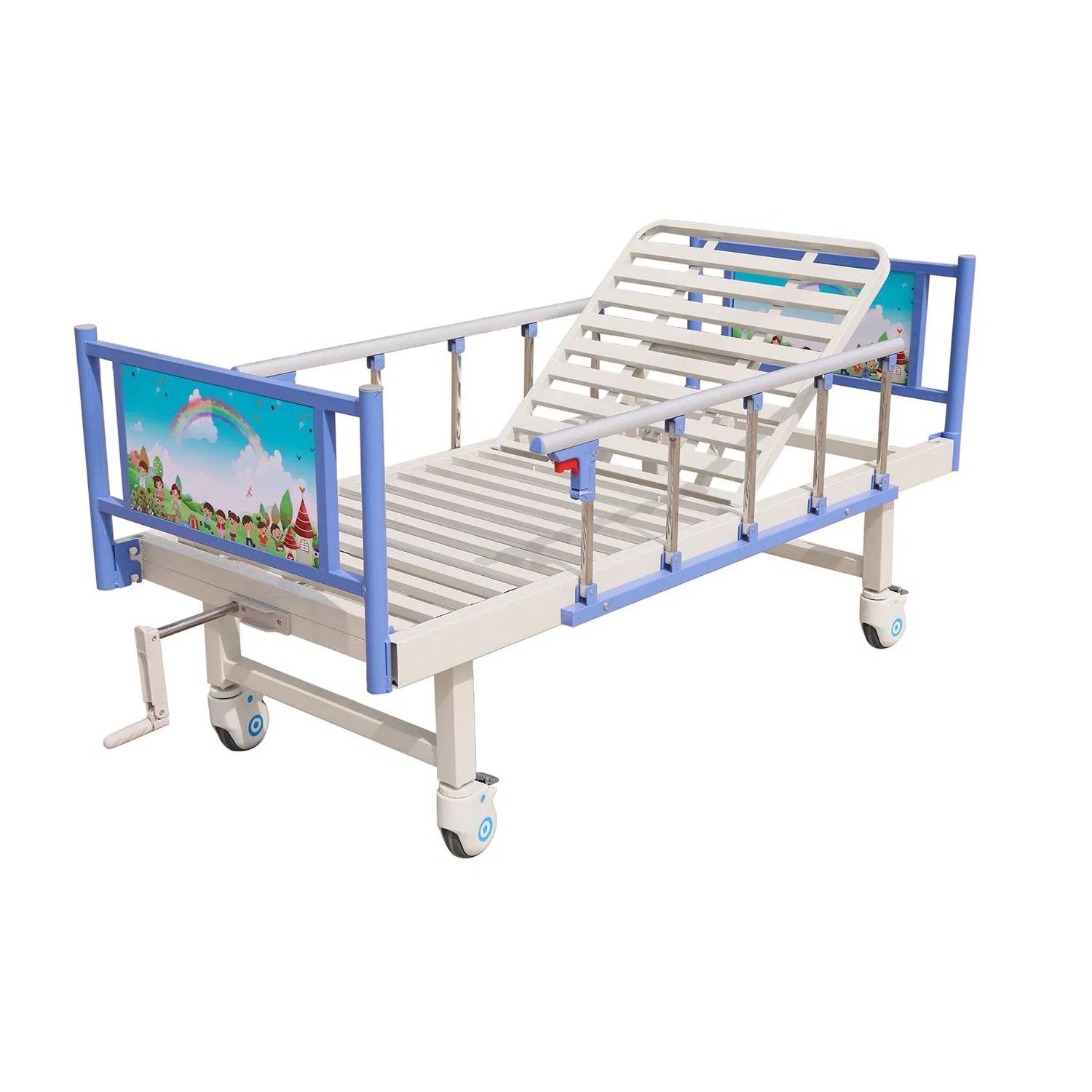 Children's Manual Hospital Bed – Manual Pediatric Bed with Safety Side Rails - View 1