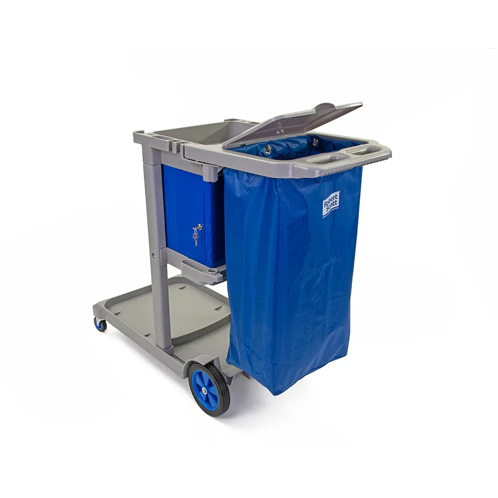 Cleaning Cart / Janitorial Trolley with One Bag - View 1
