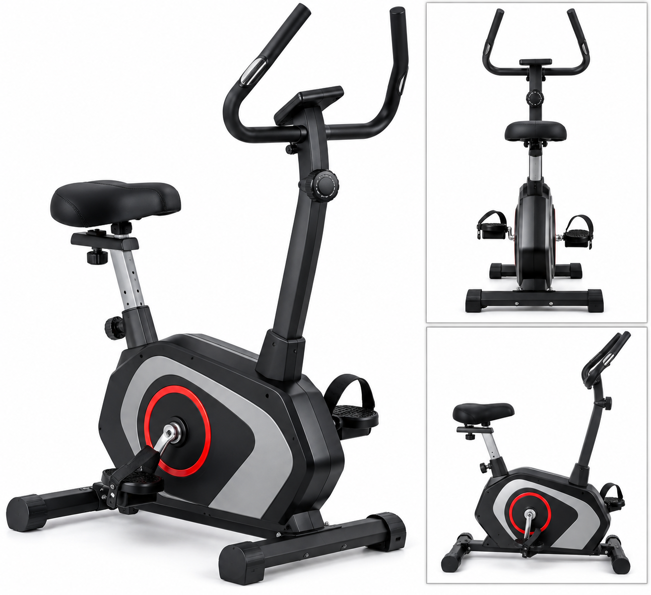 Upright Exercise Bike for Home and Gym Fitness