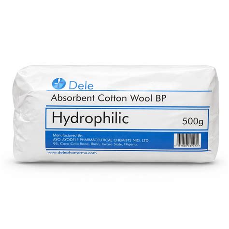 Dele Absorbent Cotton Wool BP Hydrophilic – 500g - View 1