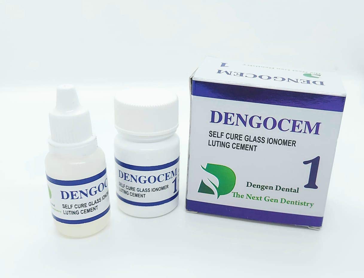 Dengen Dental Dengocem 1 Self-Cure Glass Ionomer Luting Cement 15g + 10ml