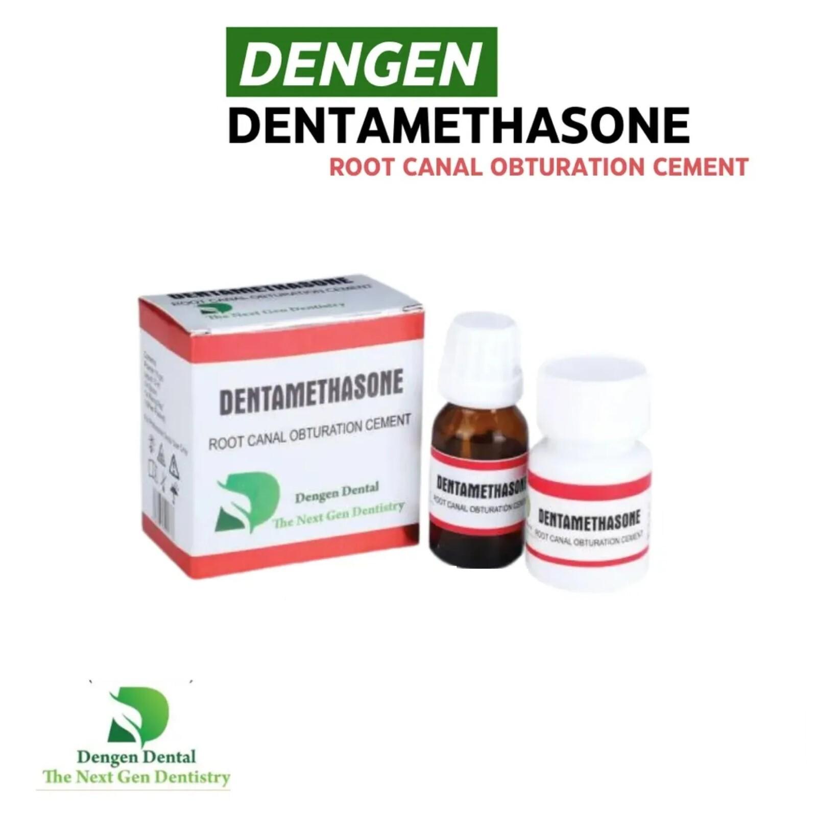 Dengen Dental Dentamethasone Root Canal Obturation Cement 15g + 10ml