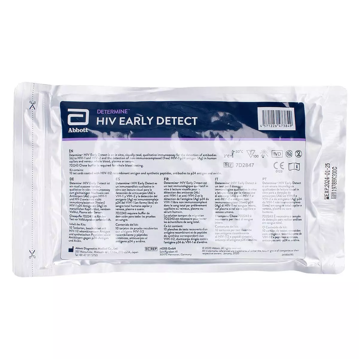 Abbott Determine™ HIV Early Detect – 4th Generation HIV Rapid Test