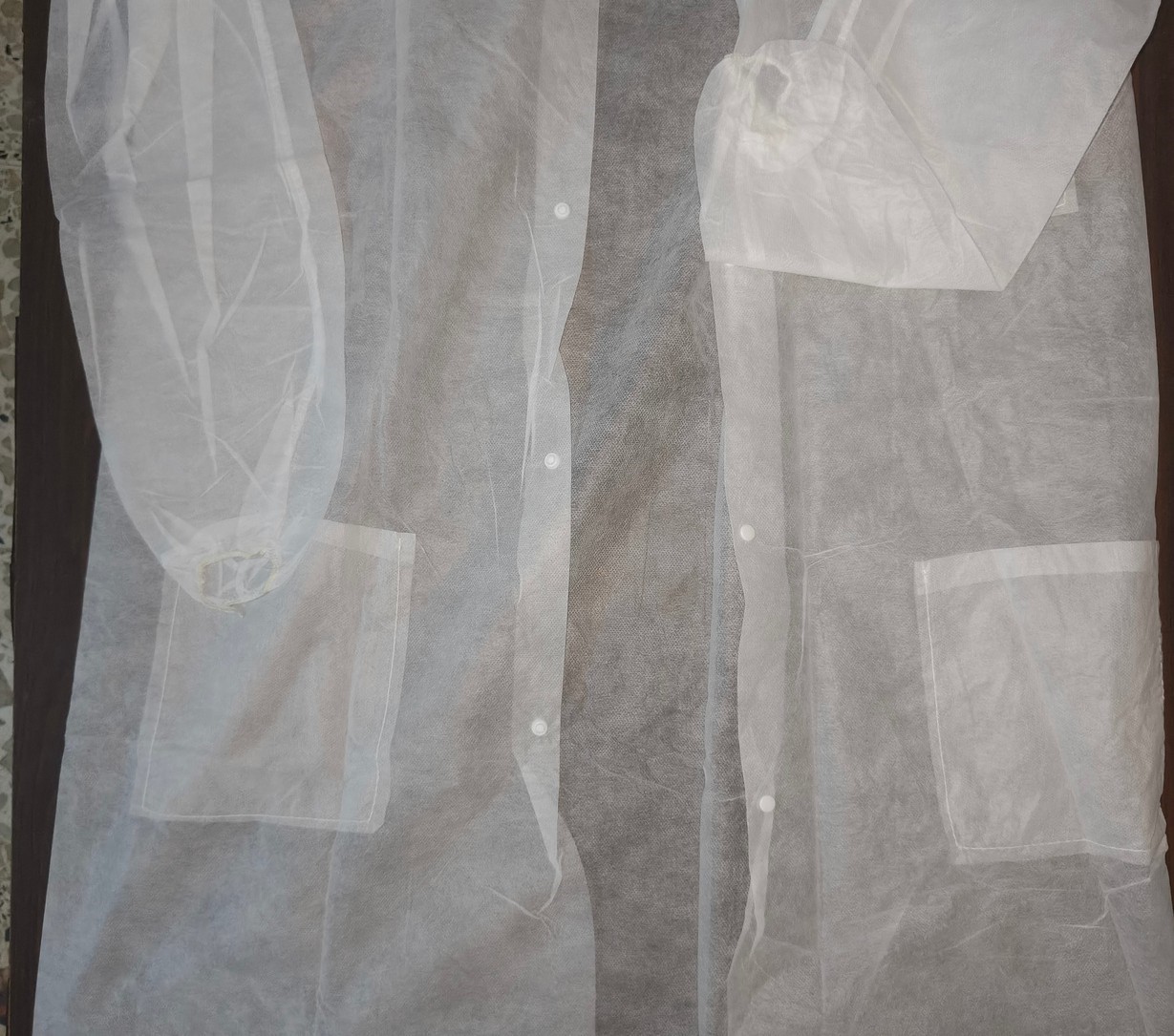 Disposable Lab Coat angle 3
