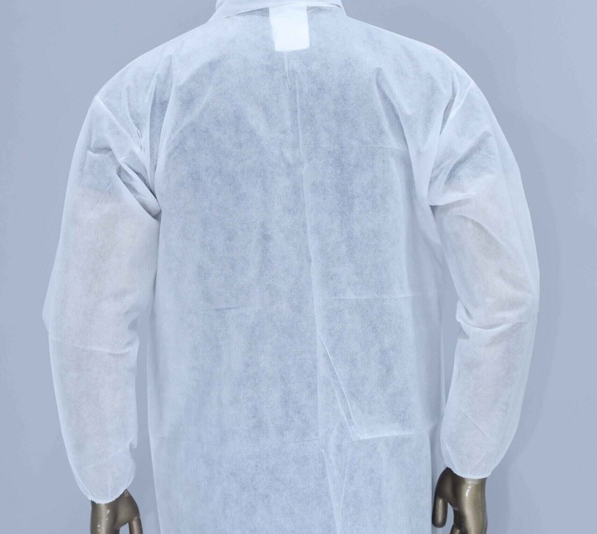 Disposable Lab Coat angle 2