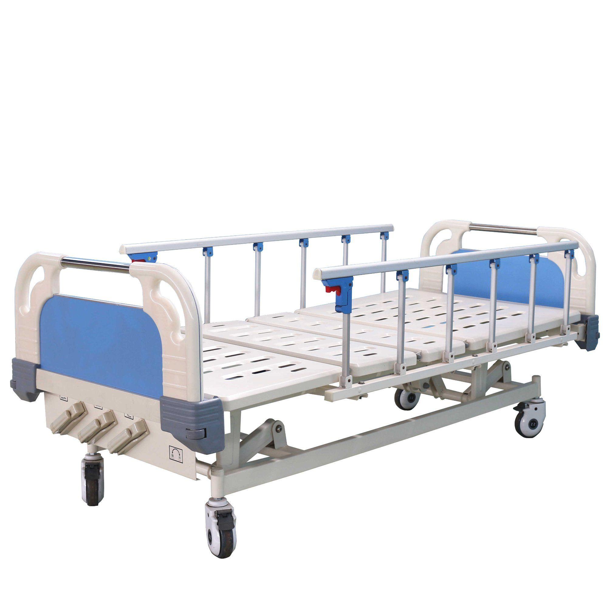 Wincom WN2 Double Crank Hospital Bed with Side Rails - View 1