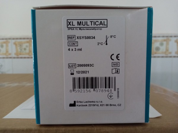 ERBA XL Multical Multicalibrator – 4 × 3 mL, 2–8°C - View 1