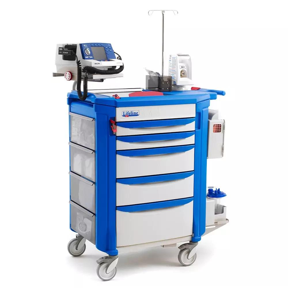 Biotech BT-B19 5-Drawer Emergency Trolley / Medical Crash Cart - View 1