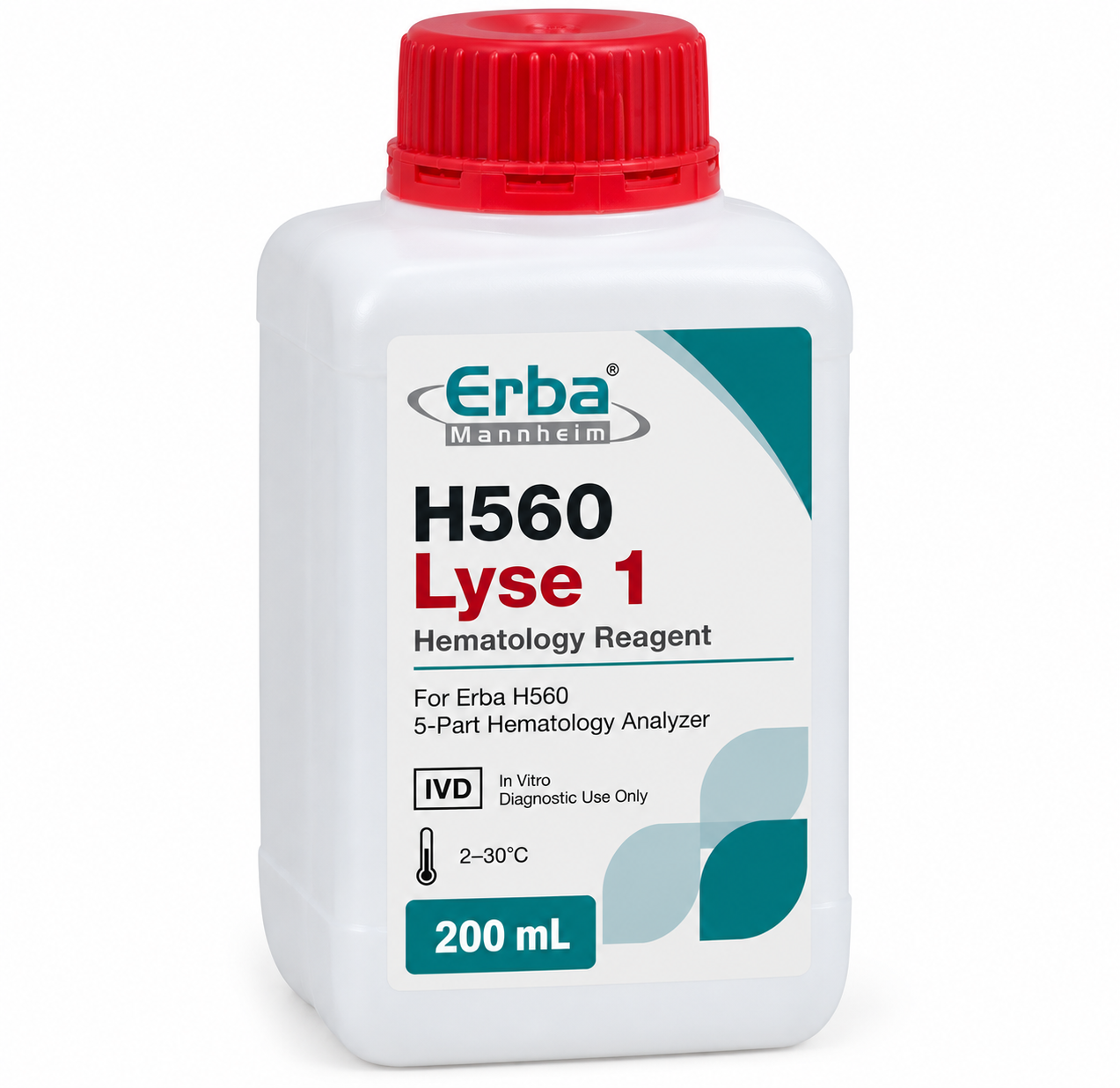 Erba H560 Lyse 1 Reagent for 5-Part Hematology Analyzer – 200 mL - View 1