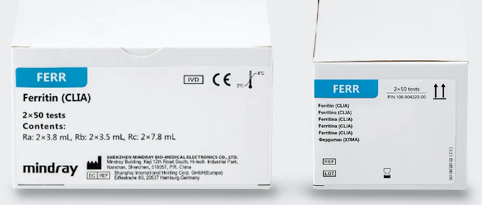 Mindray Ferritin (FERR) CLIA Reagent Kit - View 1