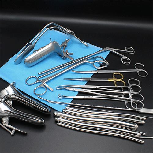 Gynecology Surgical Instrument Set Stainless Steel - View 1