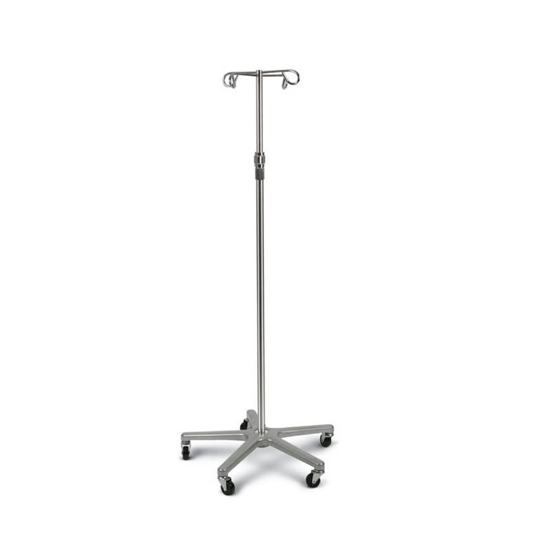 HF-70105 Stainless Steel IV Stand – Mobile Infusion Stand