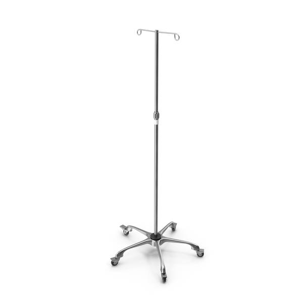 HF-70115 Stainless Steel IV Stand – Mobile Infusion Stand