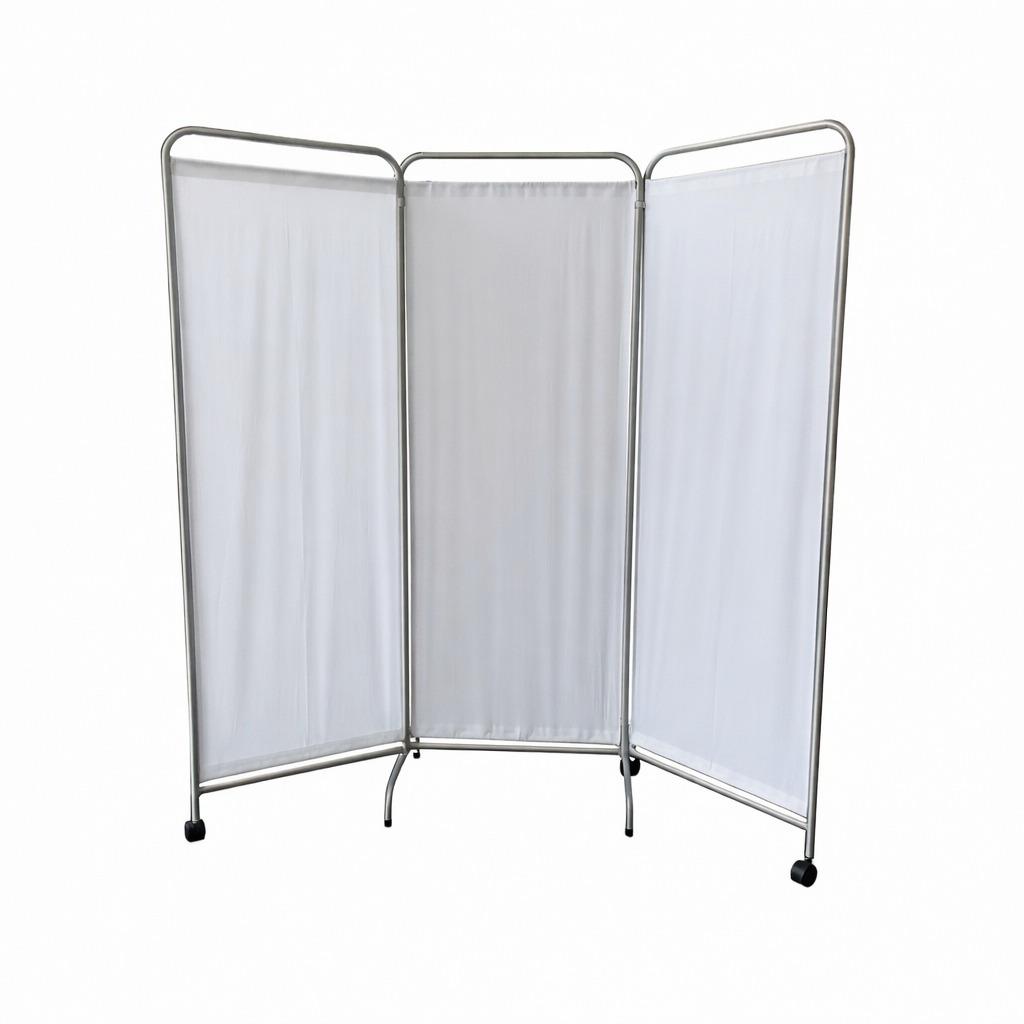 HF-70210 3-Fold Stainless Steel Ward Screen – White