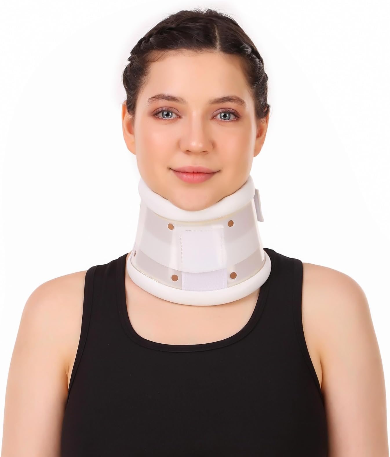 Hard Adjustable Cervical Collar – Rigid Neck Support - View 1