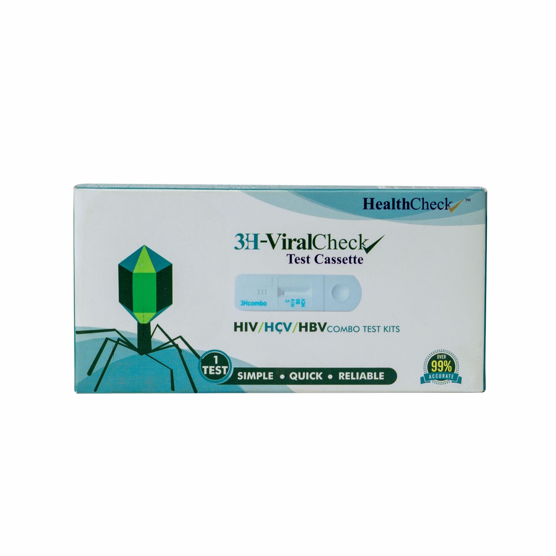 HealthCheck 3H-ViralCheck HIV/HBV/HCV Combo Test Kit - View 1
