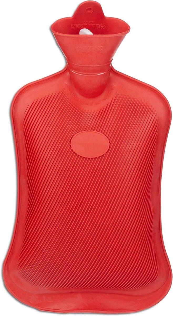 Hot Water Bottle Without Cover – Reusable Rubber Heat Therapy Bottle