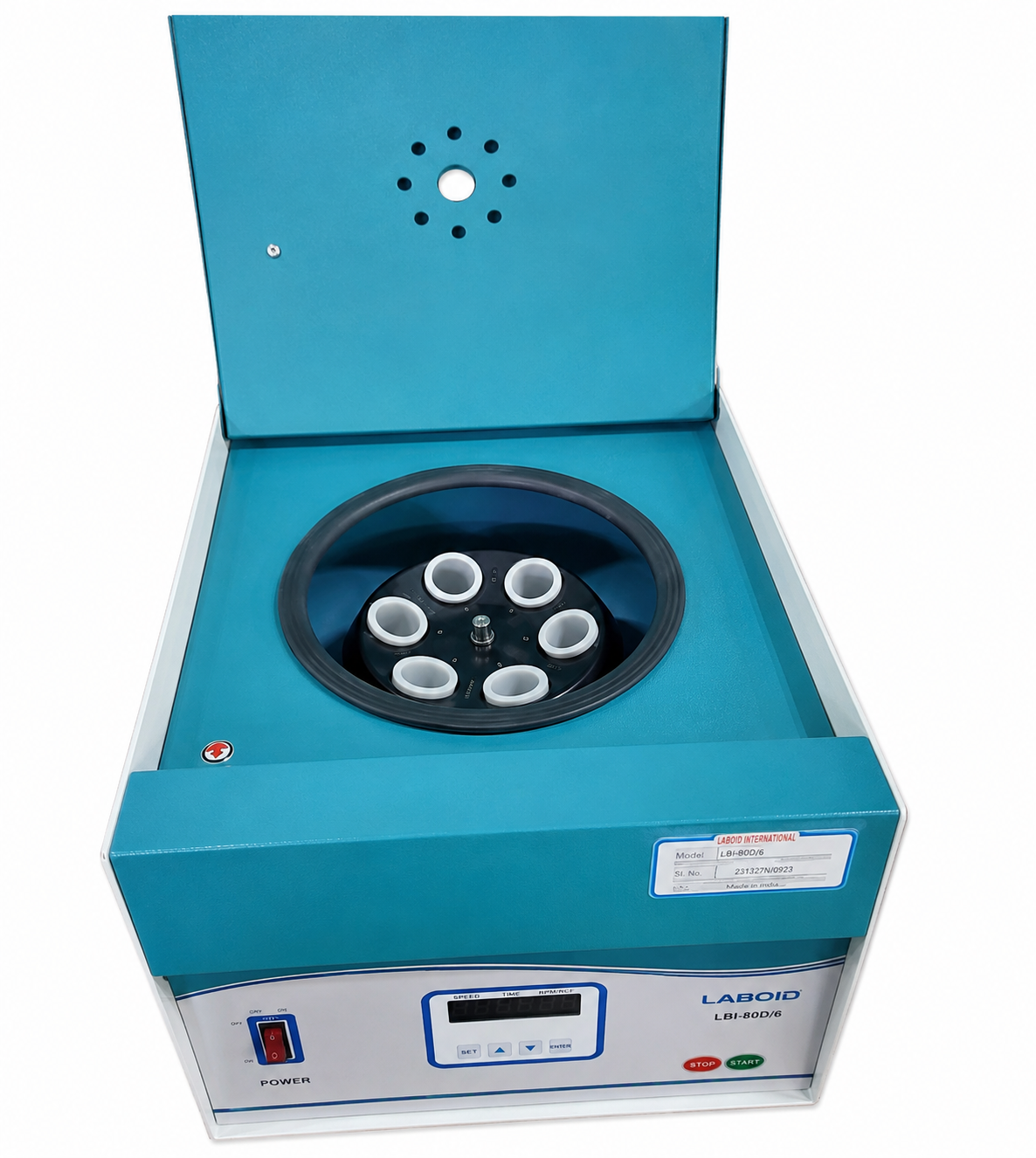 LABOID LBI-80D-6 Digital Laboratory Centrifuge – 6-Tube Benchtop Centrifuge - View 1