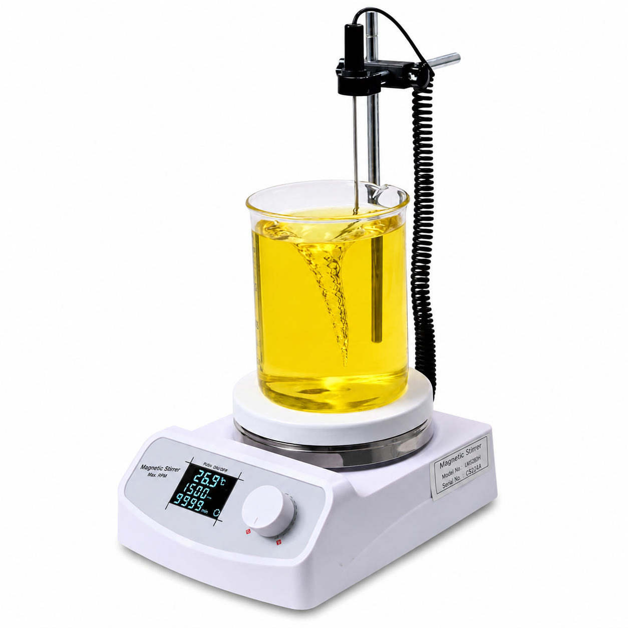 LABOID LMS280H Digital Magnetic Stirrer with Hot Plate – Digital Temperature & Speed Control - View 1