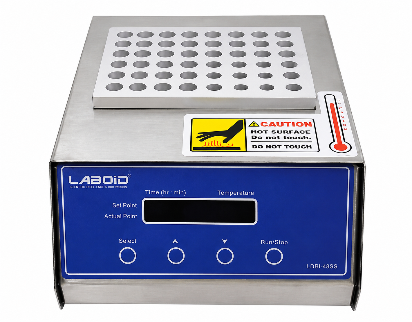 LABOID LDBI-48SS Digital Dry Bath Incubator – 48 Position, Up to 120°C - View 1