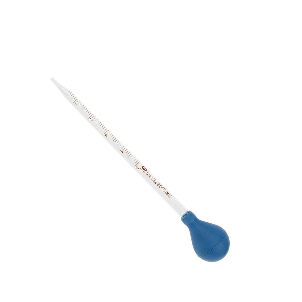 Laboratory Glass Dropper with Rubber Bulb for Reagent Dispensing - View 1