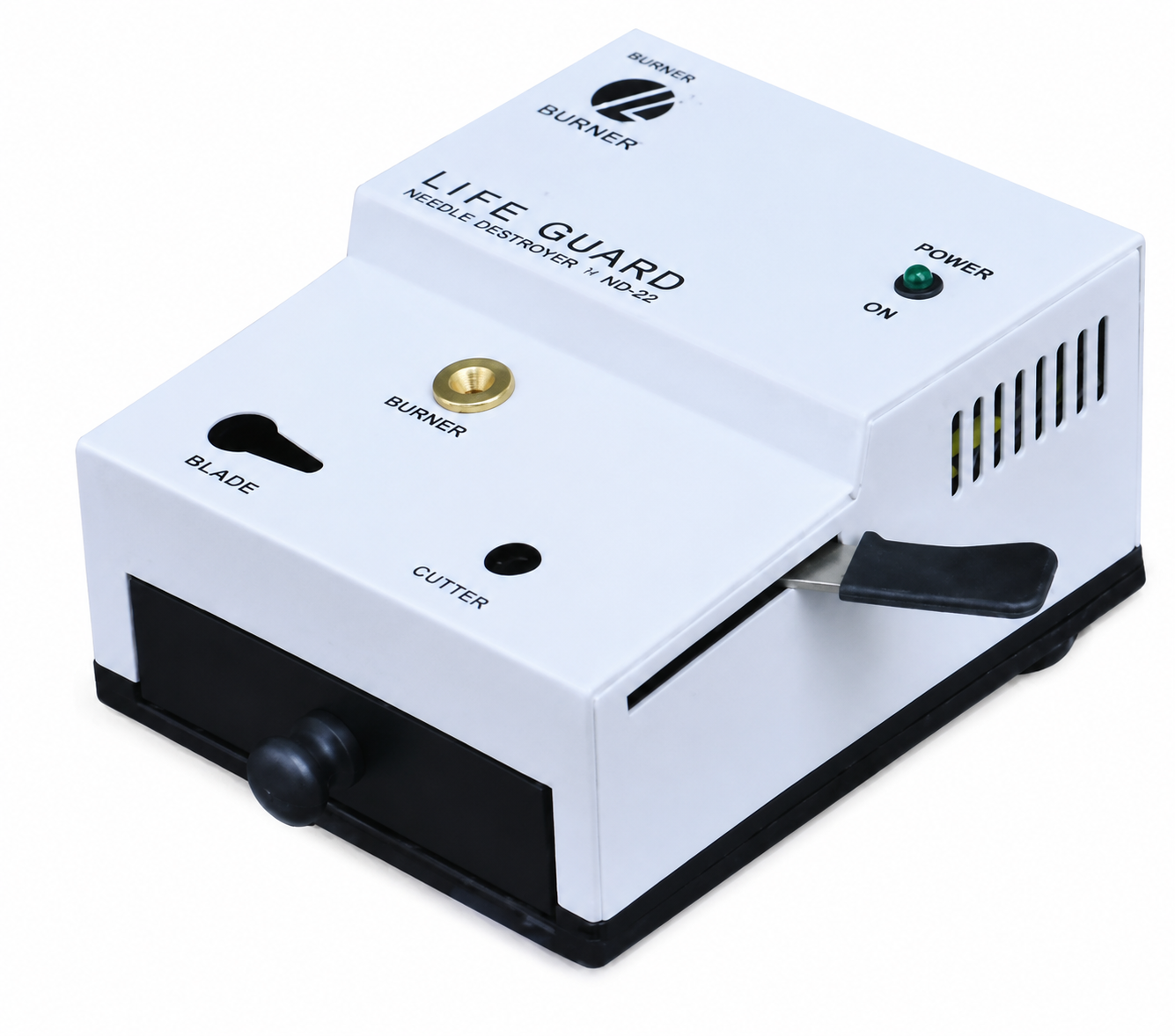 Life Guard ND-22 Electric Needle & Syringe Destroyer – Needle Burner & Syringe Cutter - View 1