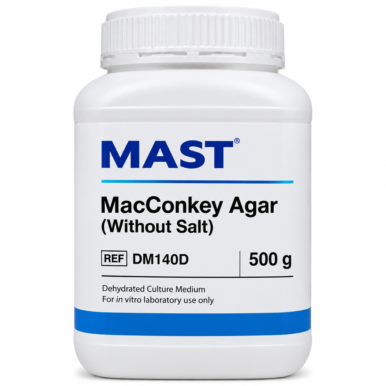 MAST MacConkey Agar Without Salt – 500g - View 1