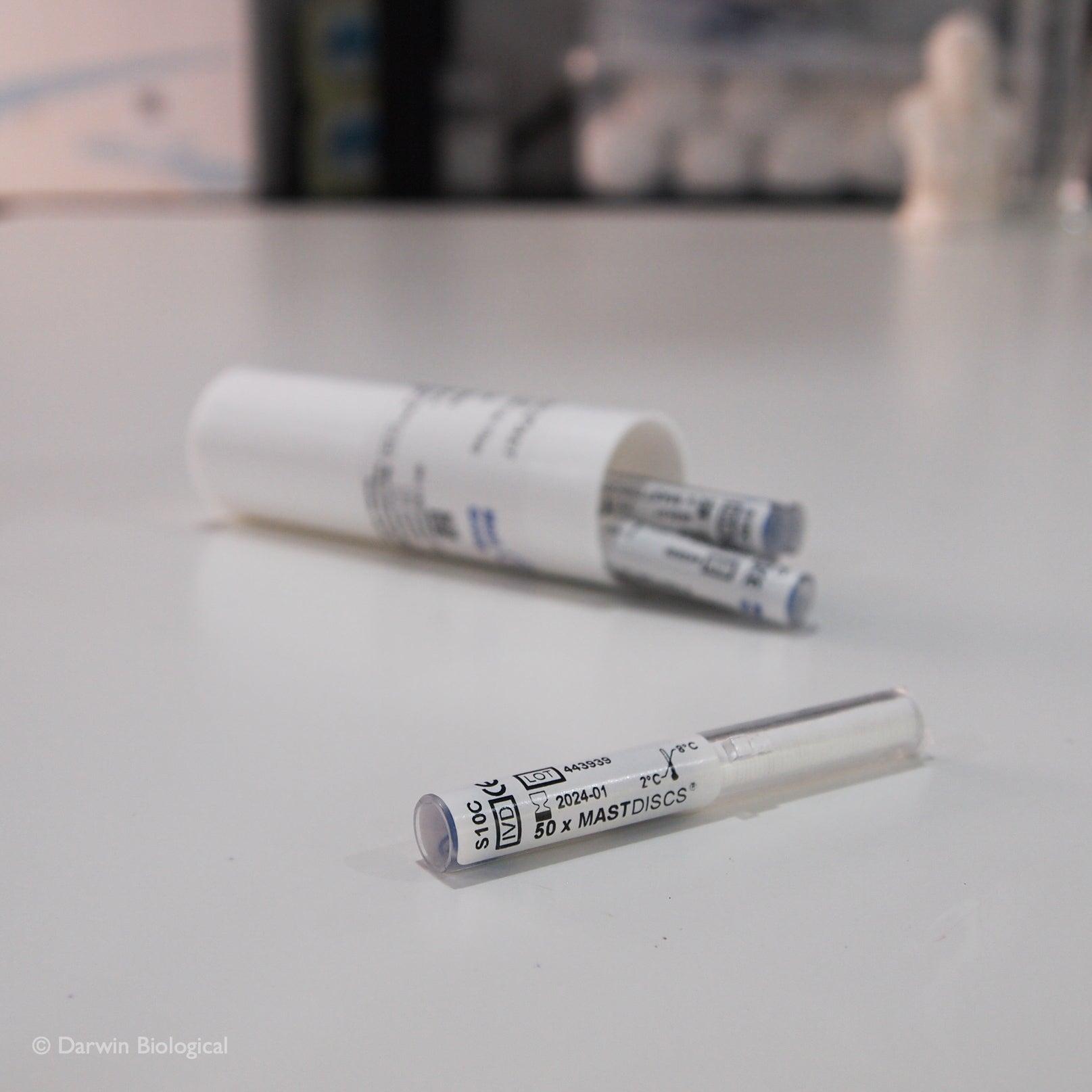 MAST Streptomycin 300µg Antibiotic Susceptibility Discs – 5 × 50 Discs - View 1