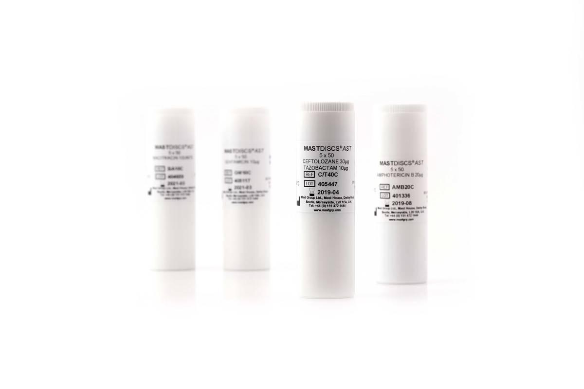 MAST Tedizolid 2µg Antibiotic Susceptibility Discs – 5 × 50 Discs - View 1
